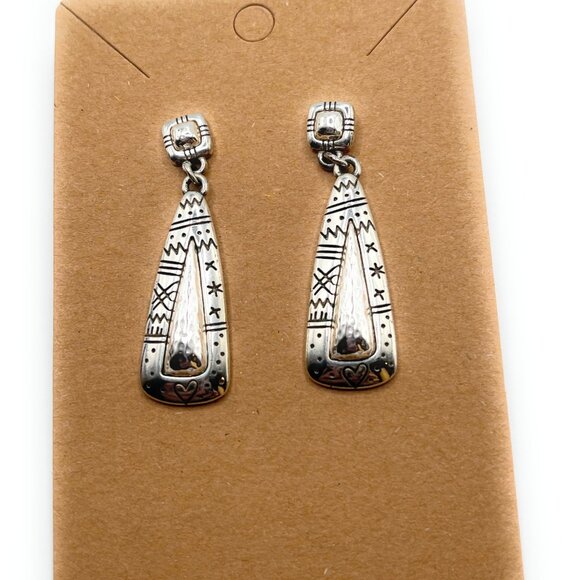 Brighton Stamped Heart Post Earrings - 4675 - Picture 1 of 1